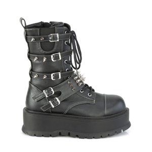 Gothic Platform Studded Lace Up Boots